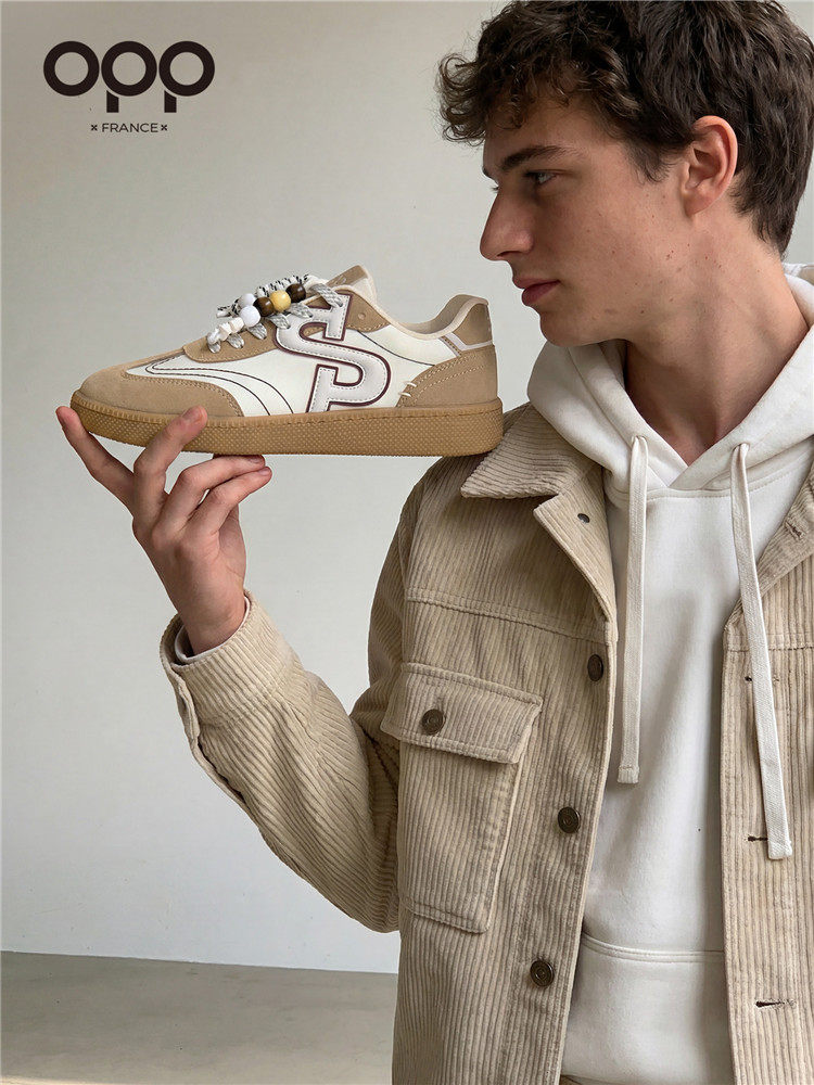 OPP men's shoes spring 2026 new men's fashion and versatile low-top lightweight athleisure retro moral training board shoes