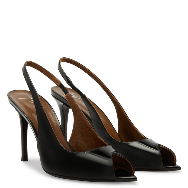 2026 summer new open-toe pointed fish mouth high heels stiletto heels and empty patent leather sandals for women cross-border European and American style
