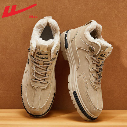 Pullback Versatile 2025 New Cargo Shoes Men's Simple Lace-up Martin Boots Outdoor Commuter Casual Sneakers