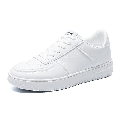 2026 Spring Men's Breathable Shoes, Teen Trendy Versatile White Shoes, Thick-Soled Sports Casual Board Shoes, Trendy Shoes