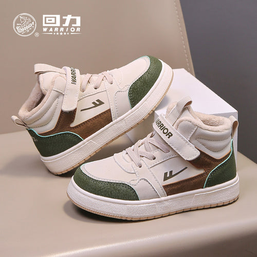 Pullback color blocking versatile Velcro children's shoes, board shoes, children's sports shoes, winter new men's and women's fashion casual shoes