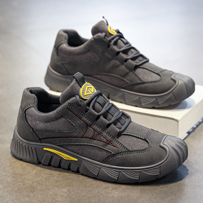 2026 Summer New Men's Labor Protection Shoes, Wear-Resistant Men's Daily Casual Shoes, Construction Site Work, Non-slip, Wear-Resistant Men's Shoes