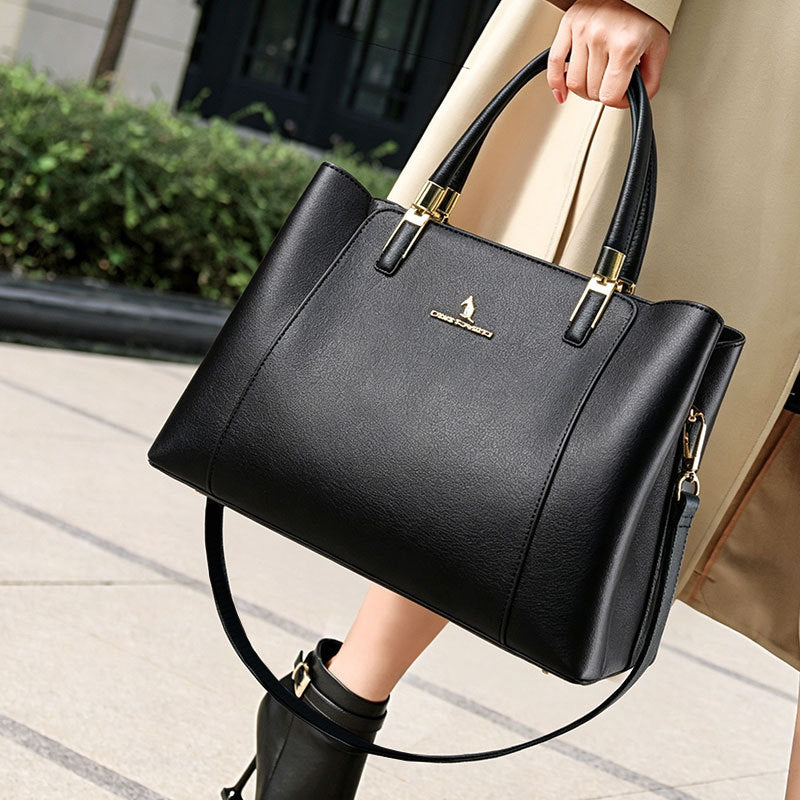 Bolsa de mão Novo modelo fashion elegante Bolsa maduras sofisticada bolsa para mães Grande capacidade para o dia a dia Bolsa tote Internacional