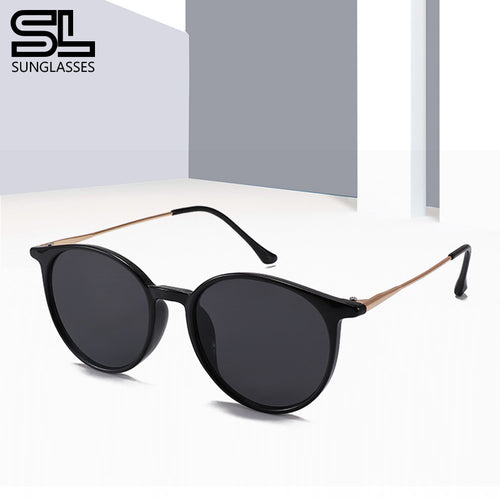 Fashion round face sunglasses women's high-end sense Amazon UV protection sunglasses driver trend sunglasses men