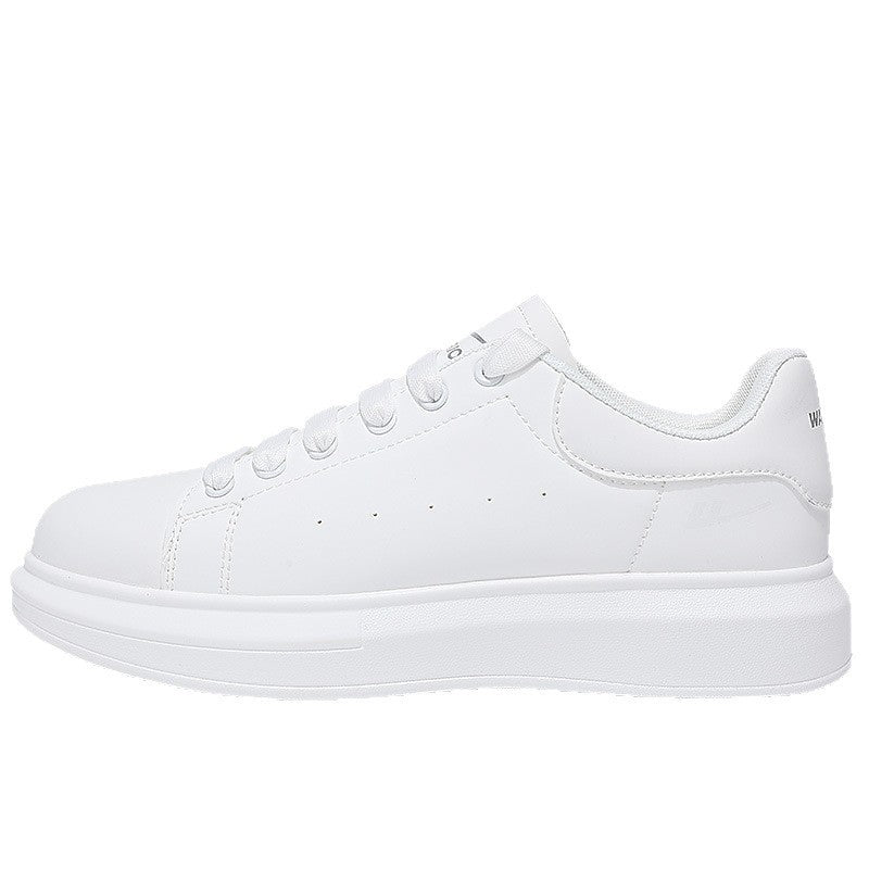 Breathable men's and women's thick-soled white shoes, casual comfortable board shoes, preppy style, light and popular single shoes wholesale