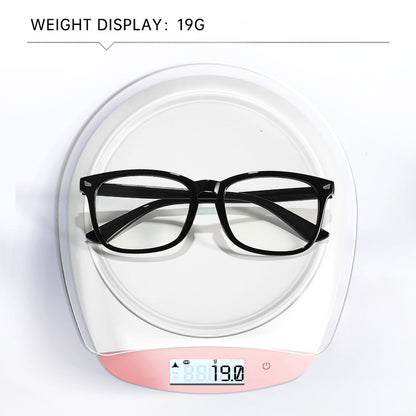 Classic transparent blue light blocking glasses frame, square and round frame, bare-faced flat light glasses, face-fixing students, myopia glasses frames make the face look smaller