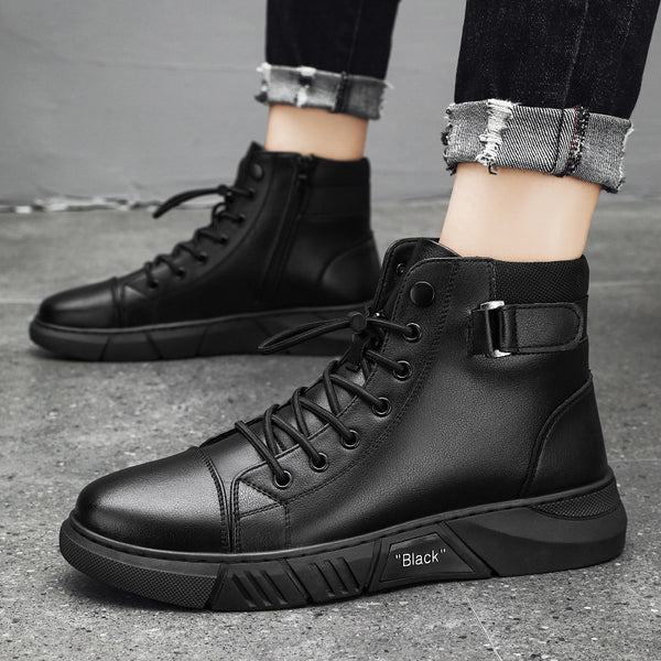2026 Spring/Summer British Martin Boots Men's Solid Color Chelsea Boots Cross-border Foreign Trade Extra Large Size Short Boots Factory Direct Sale