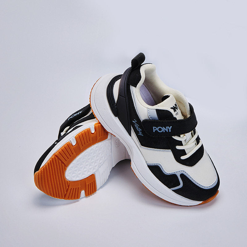 Pony PonySOHO-K Versatile Velcro Fashion Casual Vintage Sneakers for Boys and Girls 234K1SO56