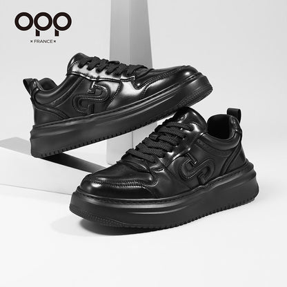 OPP men's shoes spring light luxury versatile leather white shoes outdoor leisure sports popular classic light board shoes