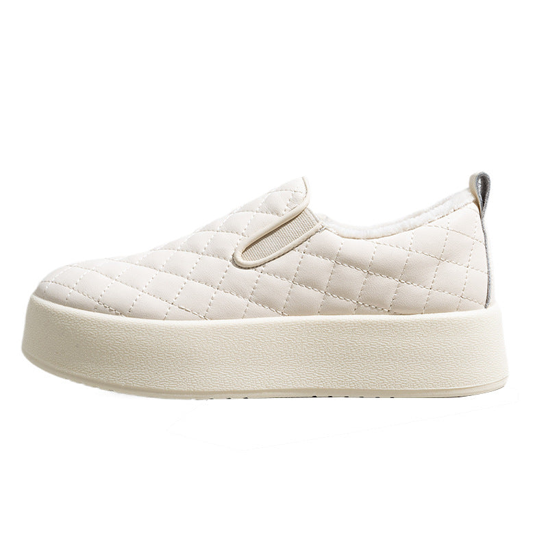 Pull-back solid color platform soles look tall and slim, women's board shoes are simple and versatile, one-foot pedals, casual shoes, pick up leaky clearance shoes