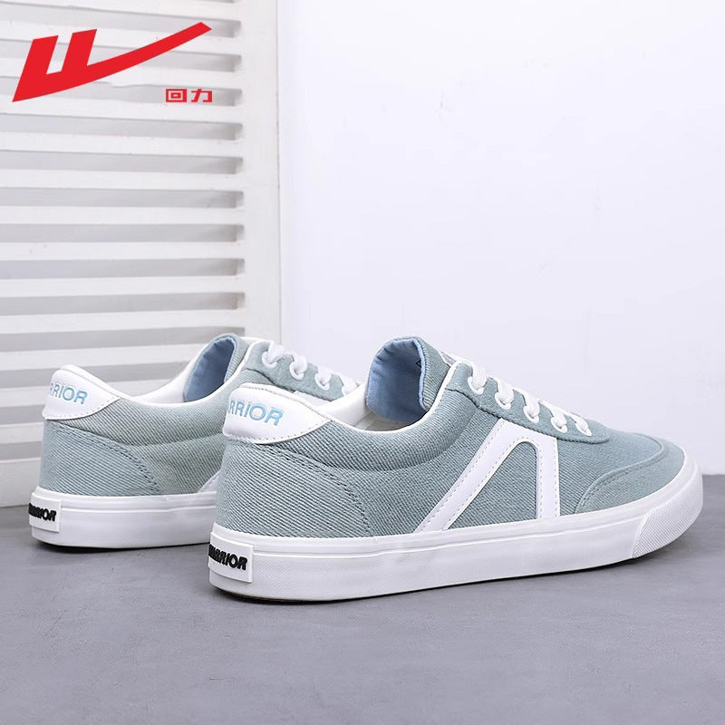 Pullback comfortable breathable low-top shoes sporty style lace-up casual canvas shoes wear high-end Korean board shoes wholesale