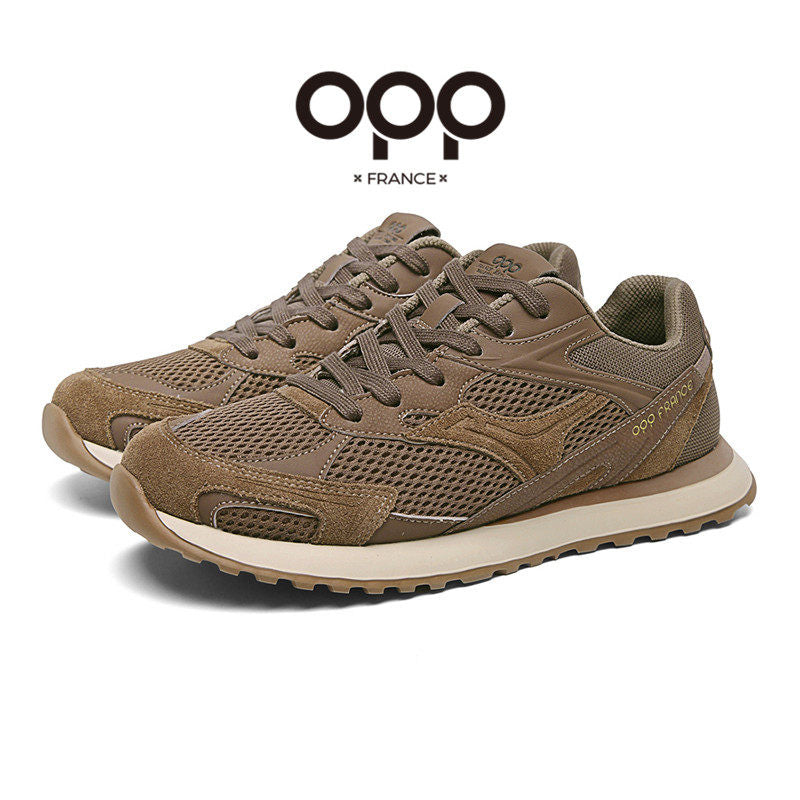 OPP Spring Men's Shoes Breathable Mesh Sneakers New Casual Shoes Non-Slip Men's Shoes Daddy Shoes Men's Running Shoes