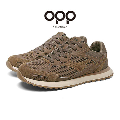 OPP Spring Men's Shoes Breathable Mesh Sneakers New Casual Shoes Non-Slip Men's Shoes Daddy Shoes Men's Running Shoes