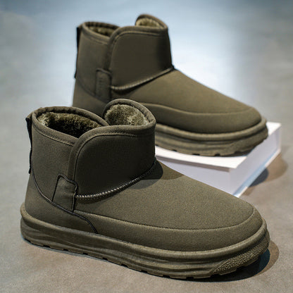 2025 Autumn/Winter Mid-Top Men's Snow Boots, Warm Fashion Boots, Outdoor Casual Men's Shoes, Sports Snow Boots for Men