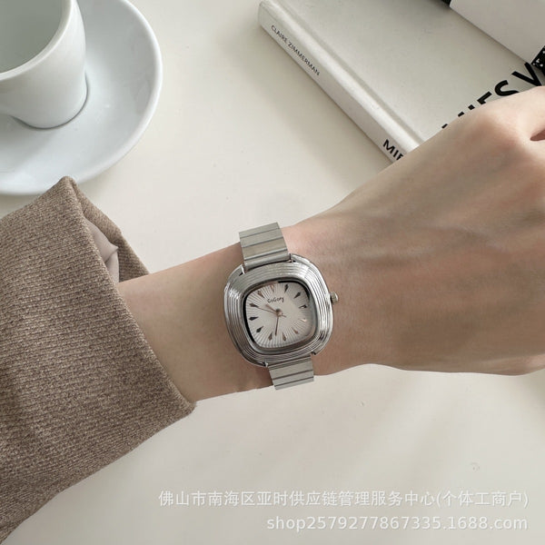Autumn and winter vintage square minimalist style watches for women, student temperament, petite, artistic, INS fashion quartz watches wholesale | Ciaura