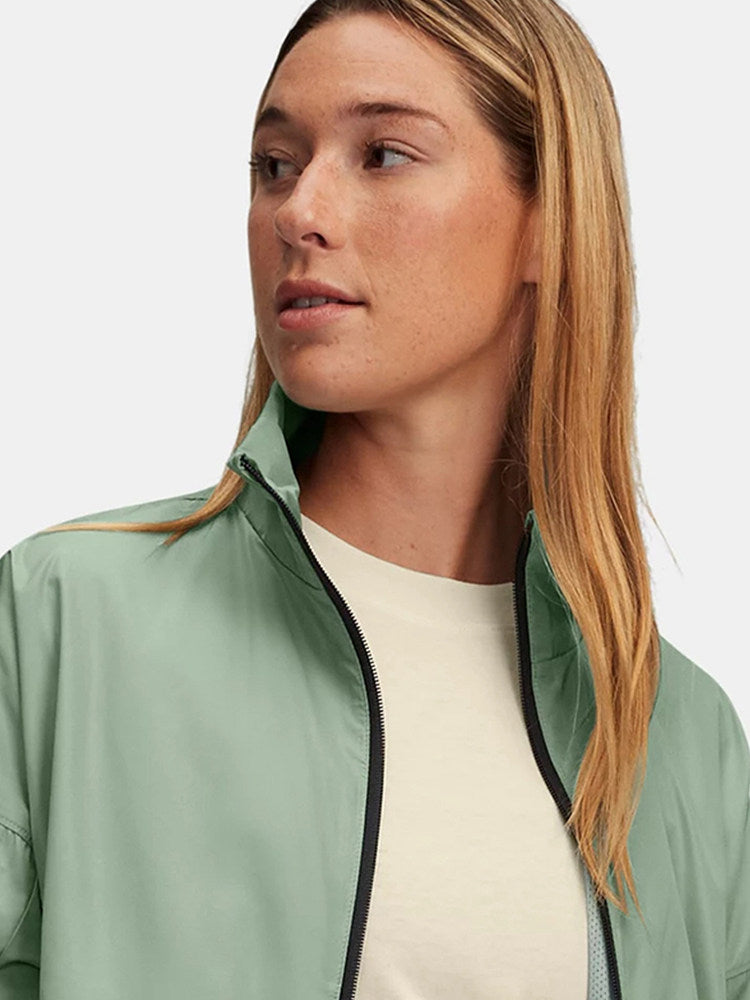 UA Under Armour Spring Summer 2025 Women's Outdoor Recreation Sports Loose Breathable Woven Jacket 1389677-348