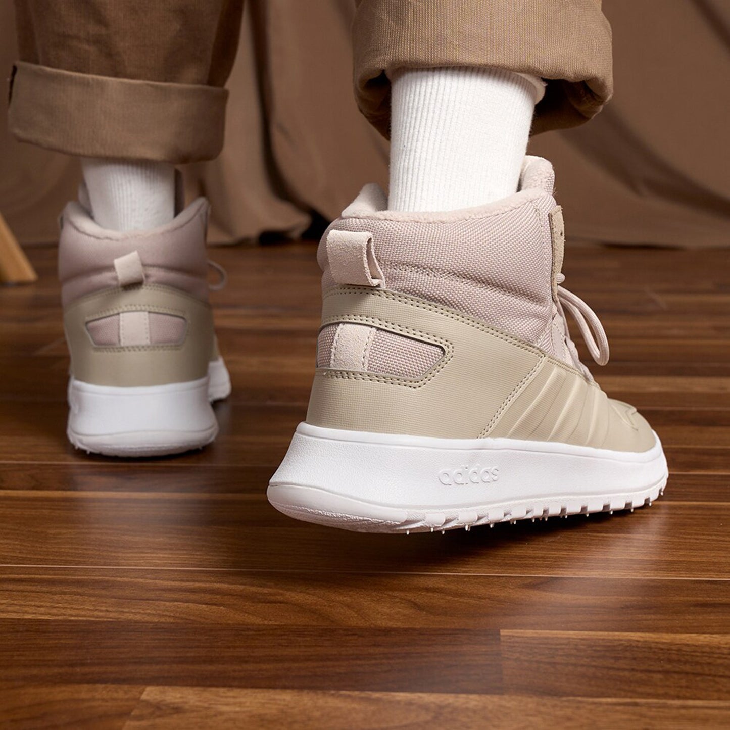 Adidas Official Fusion STORM Men's and Women's Fleece Athleisure Shoes IF1625