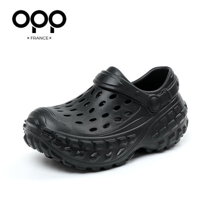 OPP Men's Platform Hole Shoes Men's 2026 New Summer Travel Shoes EVA Sandals Height Increasing Travel Shoes