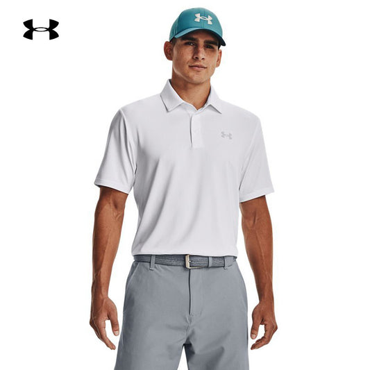 UA Under Armour Casual T-Shirt Men's Versatile Autumn New Golf Sports Short Sleeve Polo Shirt 1378673-100
