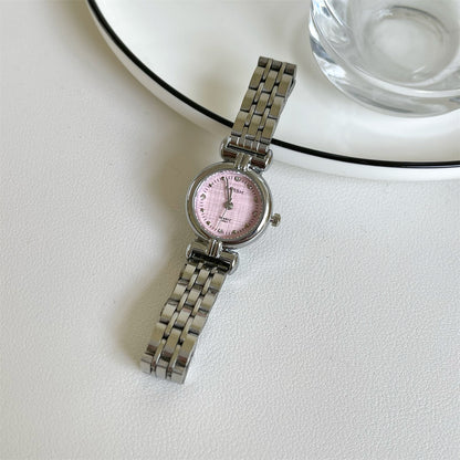 BARSH gold steel band minimalist diamond-dial women's watch, exquisite casual whitening, used quartz women's watch for export wholesale