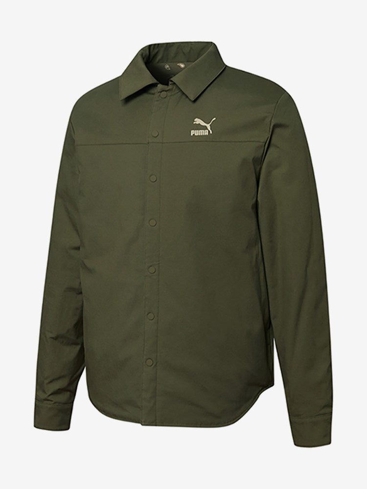 Puma official genuine new lapel reversible men's sportswear shirt jacket 534972-12