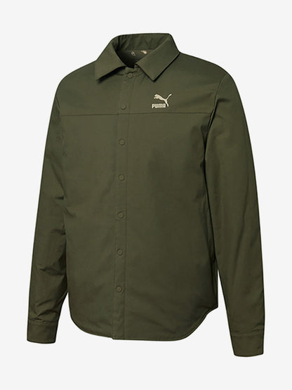 Puma official genuine new lapel reversible men's sportswear shirt jacket 534972-12