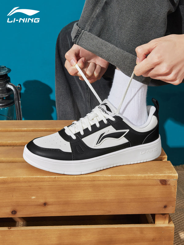 Li-Ning Sneakers Clear Sky Men's 2026 New Official Authentic Classic Lightweight Casual Shoes Black and White Sports Shoes