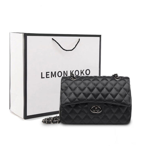 Bolsa de ombro feminina clássico matelassê com costura bolsa quadrada compacta elegante compacto perfumado estilo Bolsa elegante para o dia a dia Bolsa transversal