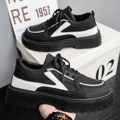 2026 Summer New Thick-Soled Height-Increasing Casual Men's Shoes, Everyday Versatile Big Head Shoes, Men's Trendy Versatile Daily Style