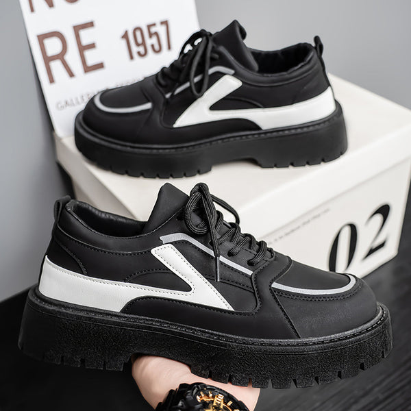 2026 Summer New Thick-Soled Height-Increasing Casual Men's Shoes, Everyday Versatile Big Head Shoes, Men's Trendy Versatile Daily Style