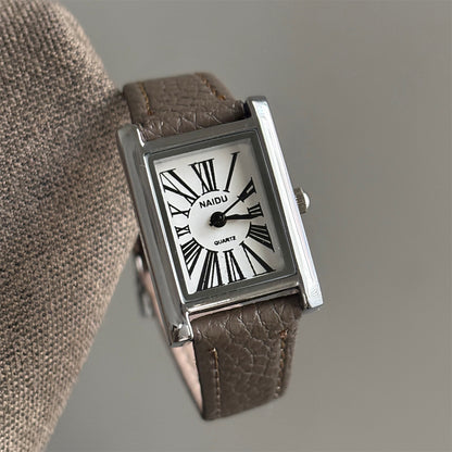 Hot sale simple light luxury exquisite commuter square senior student quartz watch temperament casual versatile second-hand wholesale price