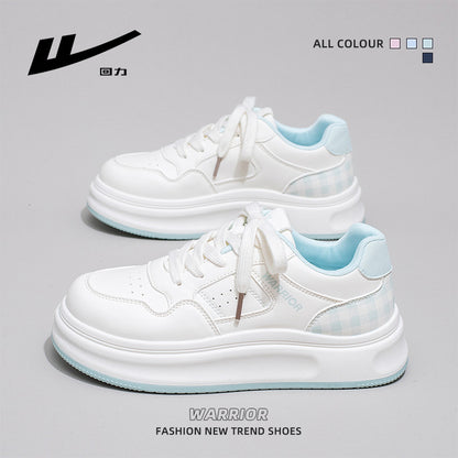 Huili new platform fashion board shoes small fresh casual high-value white shoes versatile solid color preppy style women's shoes