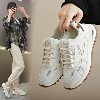 2025 New Breathable Women's Shoes Fashion Platform Forrest Forrest Gump Shoes Korean College Style Student Casual Sports Board Shoes Women