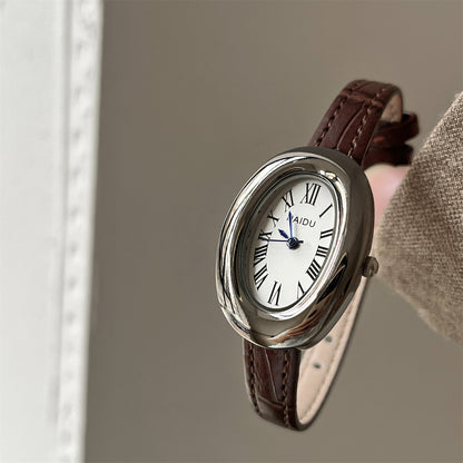 Light luxury women's watches, Douyin explosive bathtub series, niche second-hand exquisite belts, quartz watches, hot-selling models