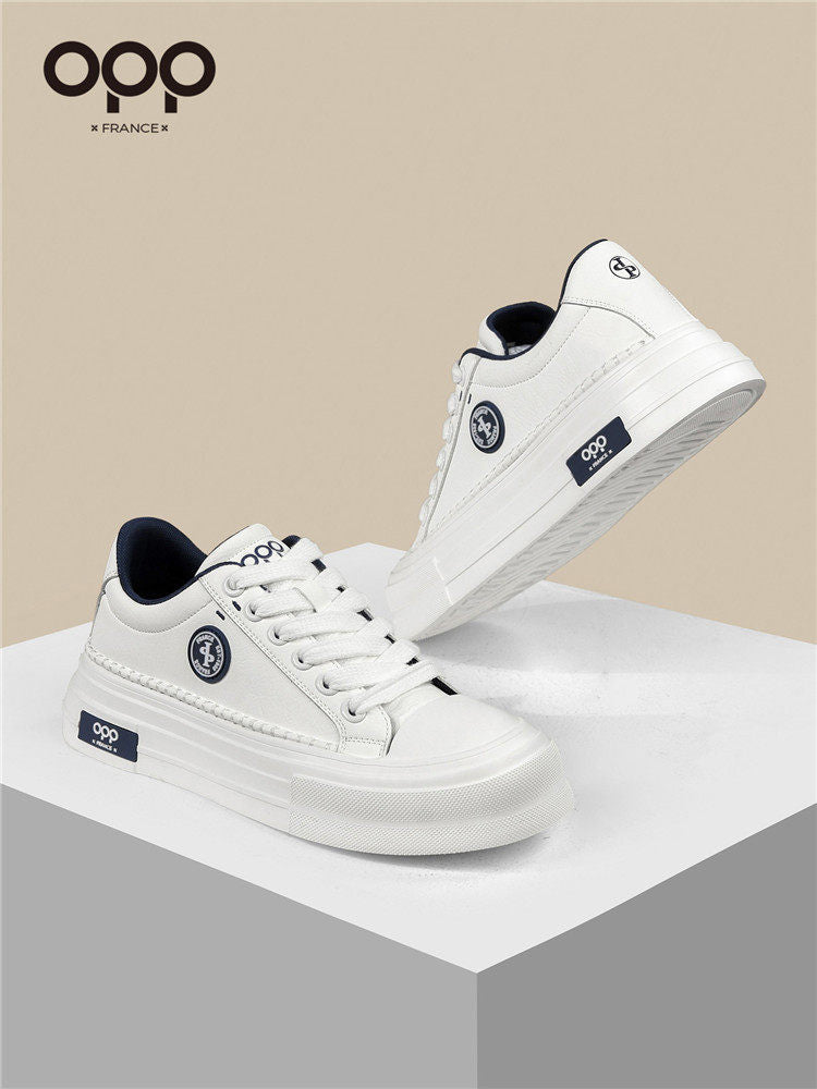 OPP men's shoes spring 2026 new platform sports leisure versatile white shoes low-top high-end popular board shoes