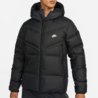 NIKE Men's Winter Hooded Warm Cropped Casual Jacket Jacket Down Jacket DV1132-247-010