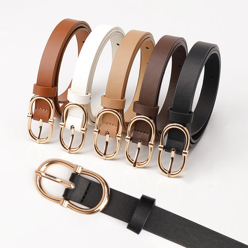 New Simple Versatile Ladies Belt Fashion Commuter Casual Style Belt Women's Decorative Jeans Belt Factory Wholesale