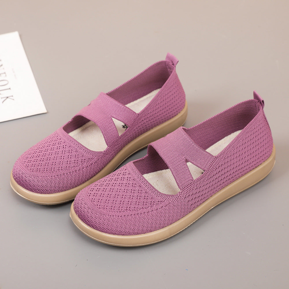 Old Beijing cloth shoes, women's versatile mother shoes, middle-aged and elderly soft soles, lightweight casual women's single shoes, cross-border wholesale
