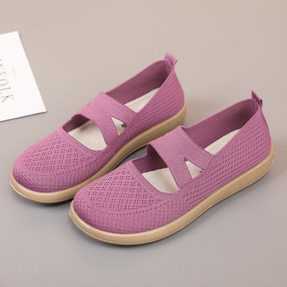 Old Beijing cloth shoes, women's versatile mother shoes, middle-aged and elderly soft soles, lightweight casual women's single shoes, cross-border wholesale