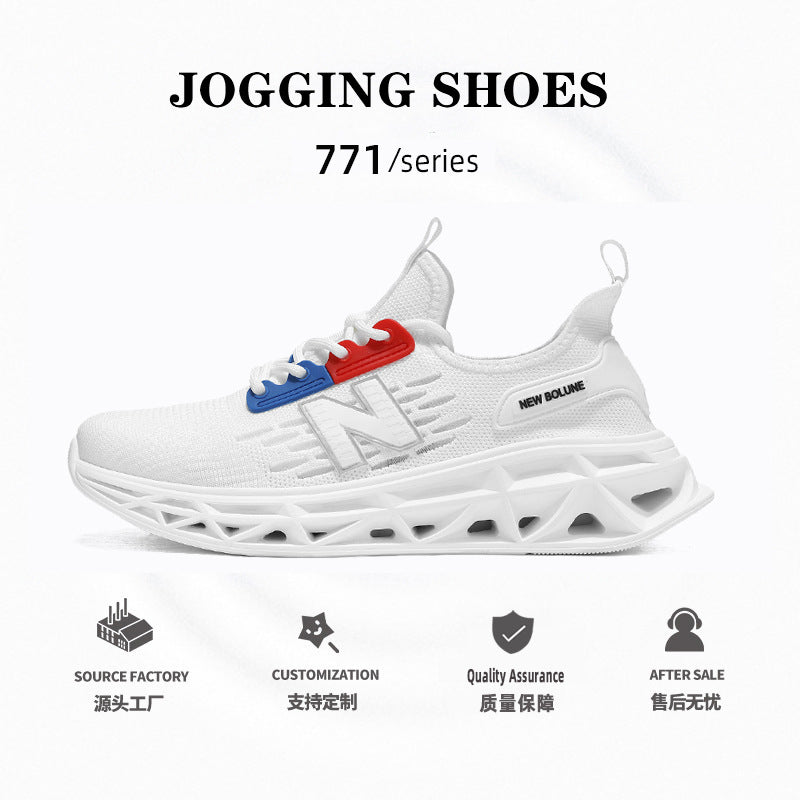 Primavera e outono New Balance Cool Running Shoes 2025 Summer Trend Mesh Running Shoes Shock Absorption Running Shoes Tênis Masculino