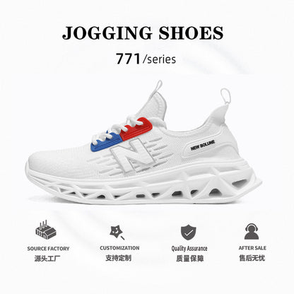 Primavera e outono New Balance Cool Running Shoes 2025 Summer Trend Mesh Running Shoes Shock Absorption Running Shoes Tênis Masculino