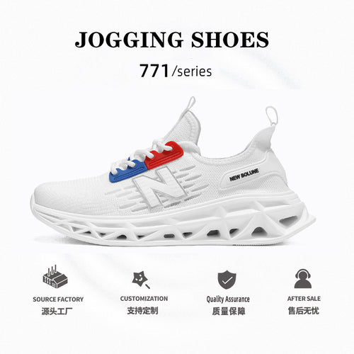 Primavera e outono New Balance Cool Running Shoes 2025 Summer Trend Mesh Running Shoes Shock Absorption Running Shoes Tênis Masculino