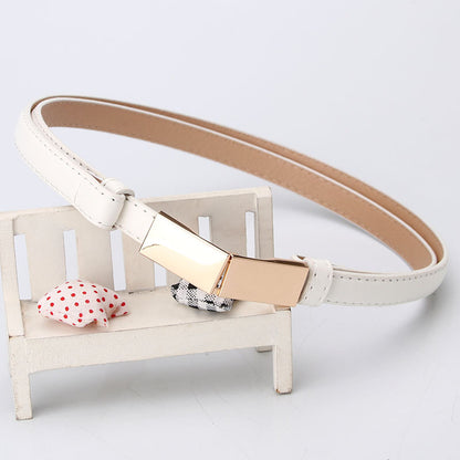 Adjustable belt fashion decorative coat dress fashionable dark leather small belt women's sweater belt in stock