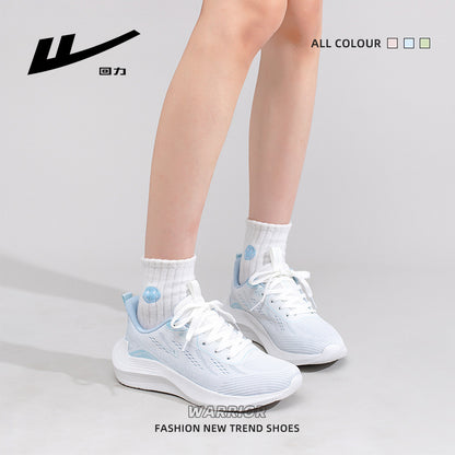 Lightweight and breathable mesh single shoes glacier blue pullback women's sneakers outdoor vitality daily soft soles lightweight casual shoes