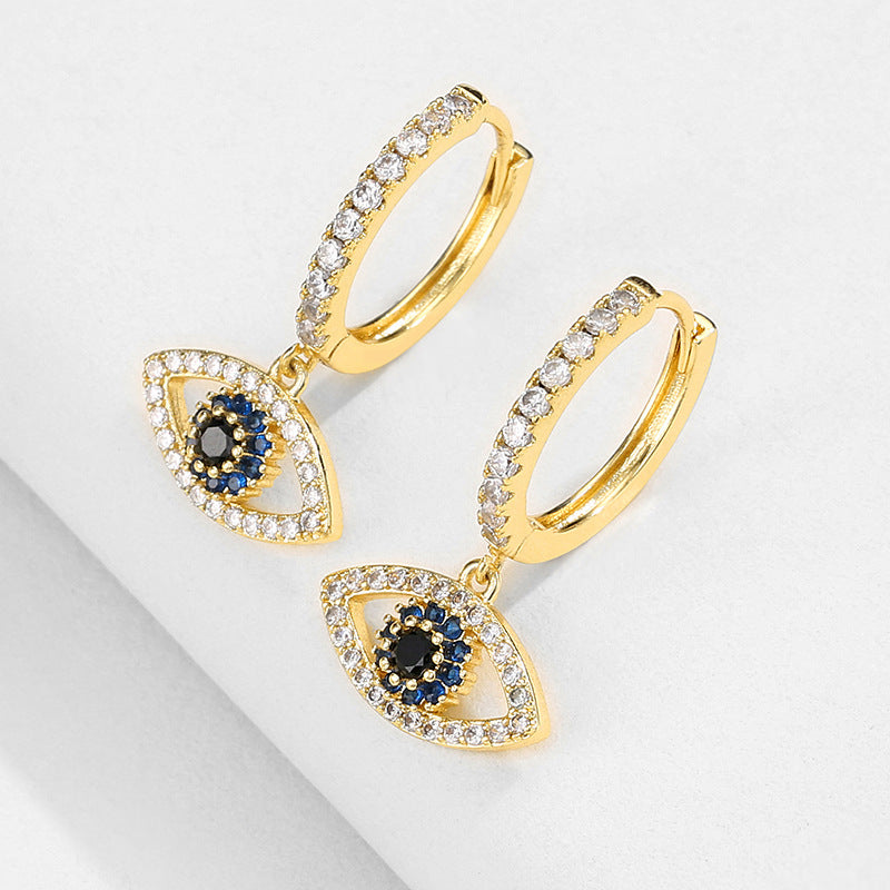 RAKOL designer creative small round hoop earrings for women, European and American fashionable simple geometric earrings, in stock wholesale