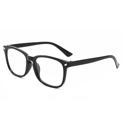 Classic transparent blue light blocking glasses frame, square and round frame, bare-faced flat light glasses, face-fixing students, myopia glasses frames make the face look smaller