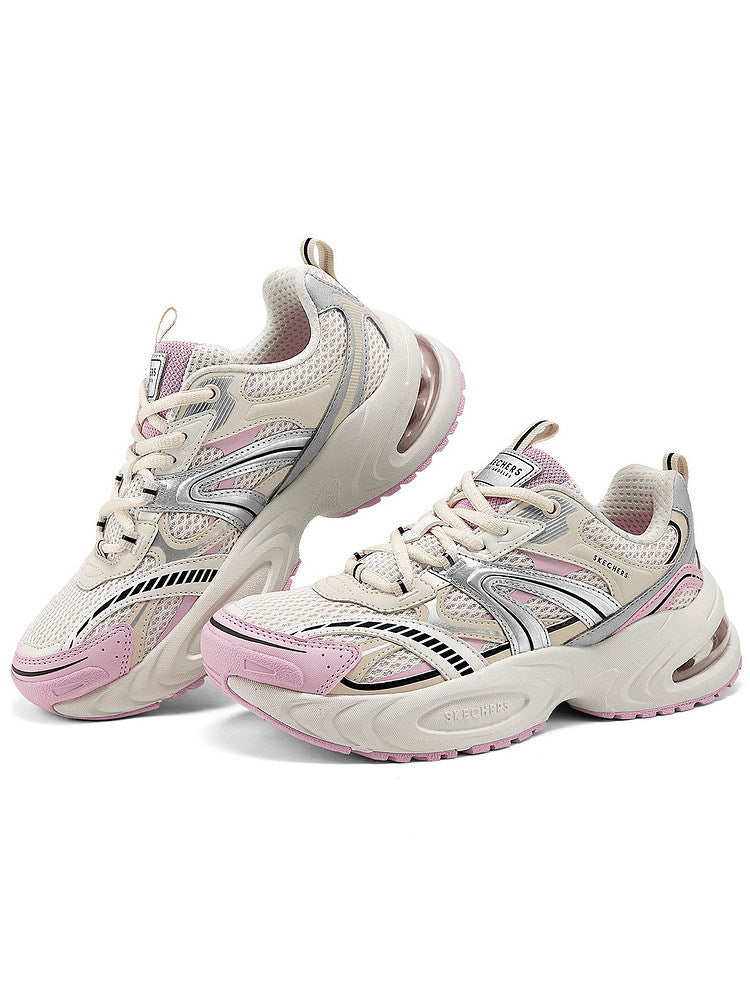 Skechers 2025 Spring/Summer New Women's Shoes Cushioning Comfortable Retro Casual Sports Daddy Shoes 177606 NTPK