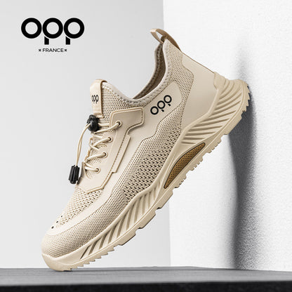 Ténis de malha respirável OPP, modelo 2026, fino e casual, com sola grossa, ideal para correr ao ar livre e para voar.