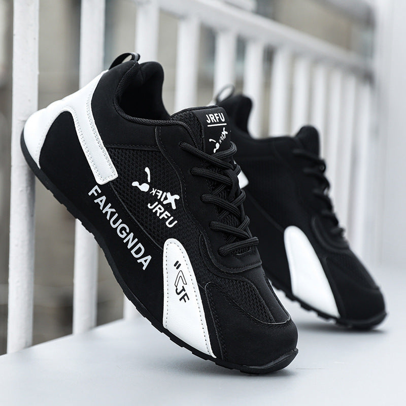 2025 New Sports Men's Shoes Mesh Casual Running Shoes Heightened, Lightweight and Breathable Travel White Shoes Cross-border Wholesale