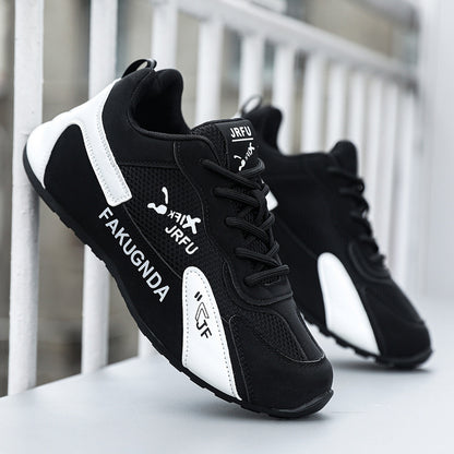 2025 New Sports Men's Shoes Mesh Casual Running Shoes Heightened, Lightweight and Breathable Travel White Shoes Cross-border Wholesale